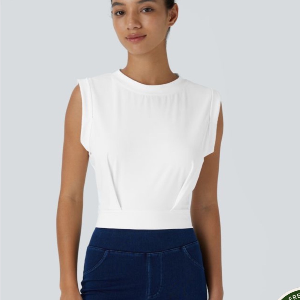 Halara Sleeveless White Top